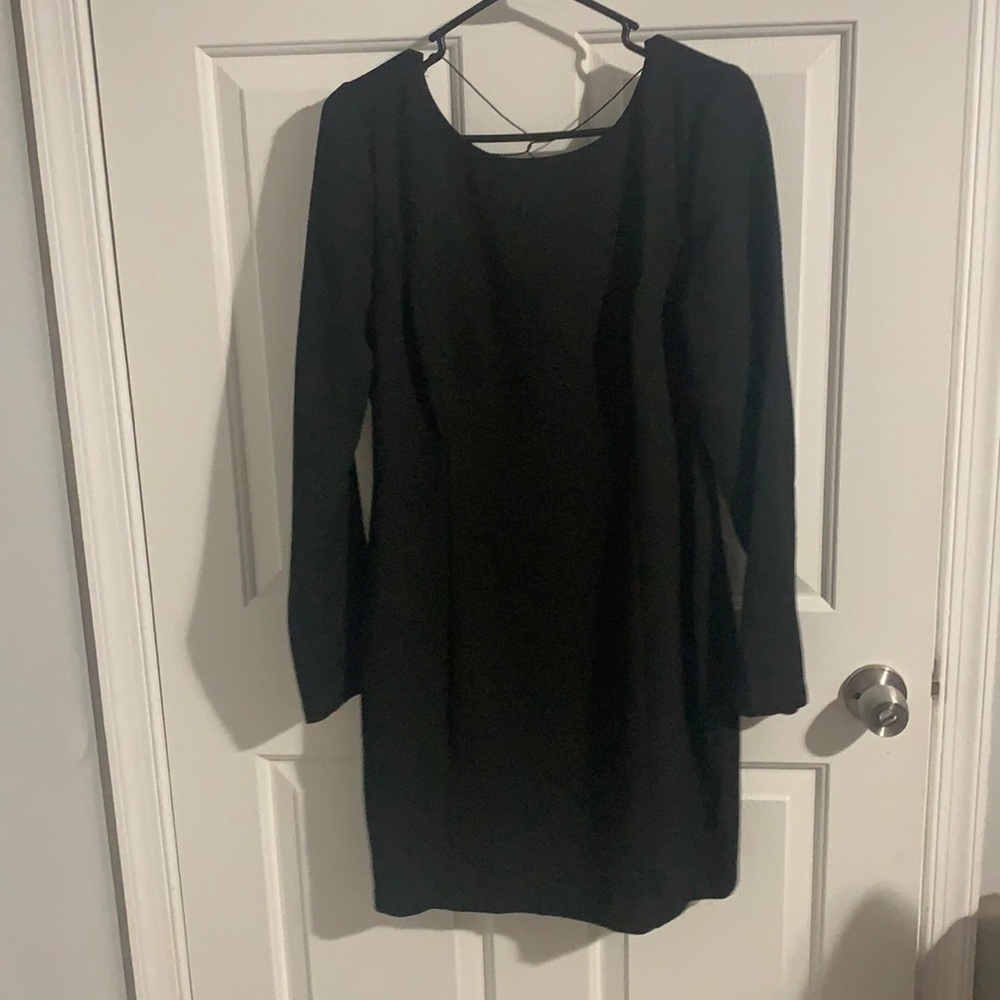 Long sleeve little black dress